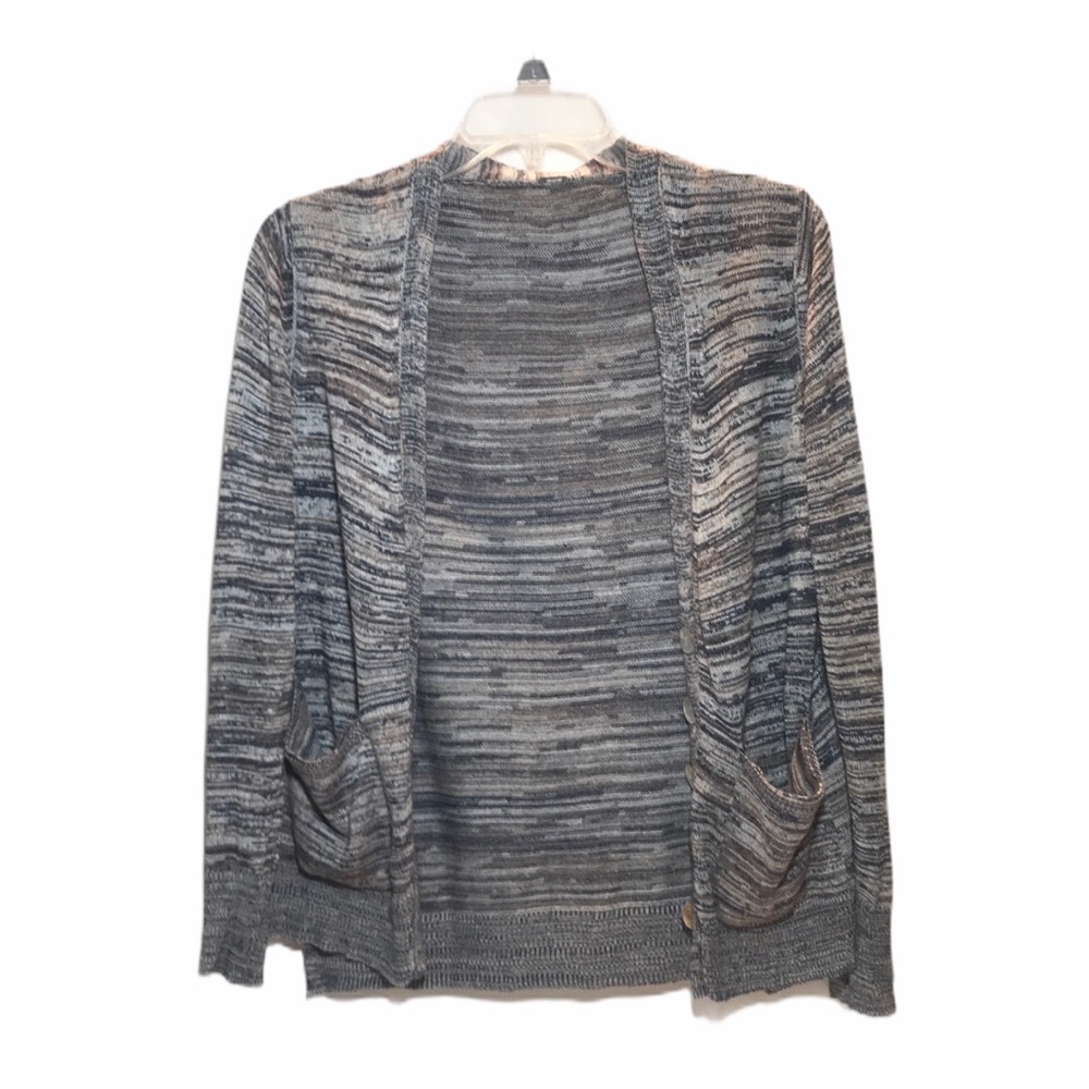 Chan Luu Marled Grey Button Front Cardigan S